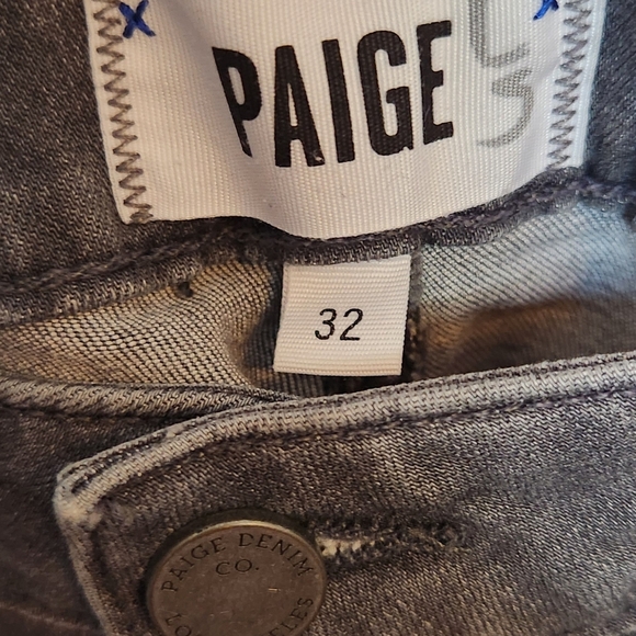 PAIGE Charcoal Denim Jeans - Picture 3 of 6